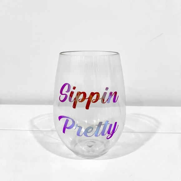 Other - Plastic Stemless Wine Glass